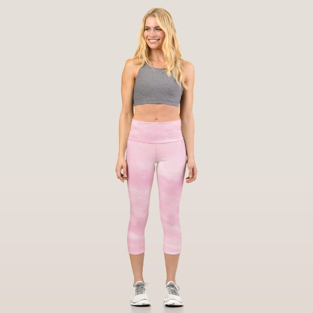 Leggings Capri Dreamy Pink Sky 1 (Anverso)