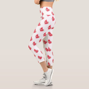 Leggings Capri Dulce Rojo Jugoso Pieces de sandía Tasty - Dibujo