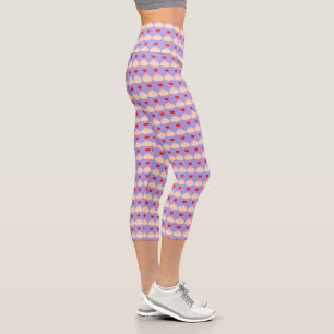 Leggings Capri Dumpling Love Ube High Waike Capris