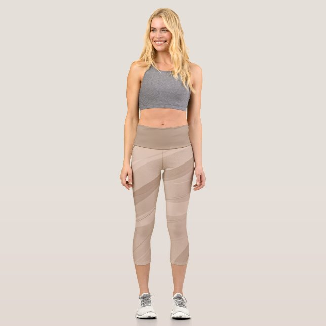 Leggings Capri Dune de sable (Anverso)