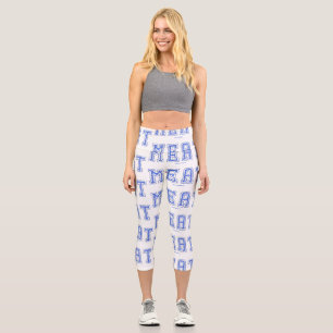 Leggings Capri dureza de la carne cruda de SlipperyJoe desniveles