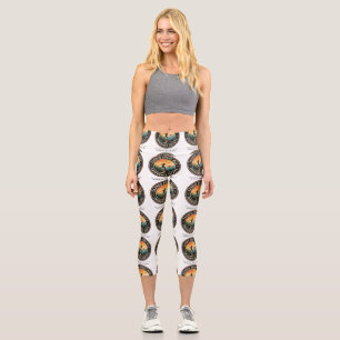 Leggings Capri Earn Every Mile Endurance Trail Runner Retro Tee e