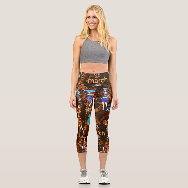 Leggings Capri Echoes of Empowerment: March 8th (Anverso)