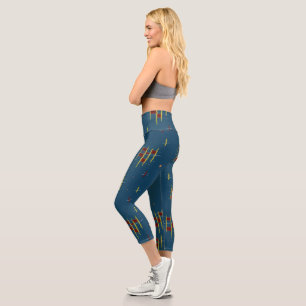 Leggings Capri Ecos de geometría