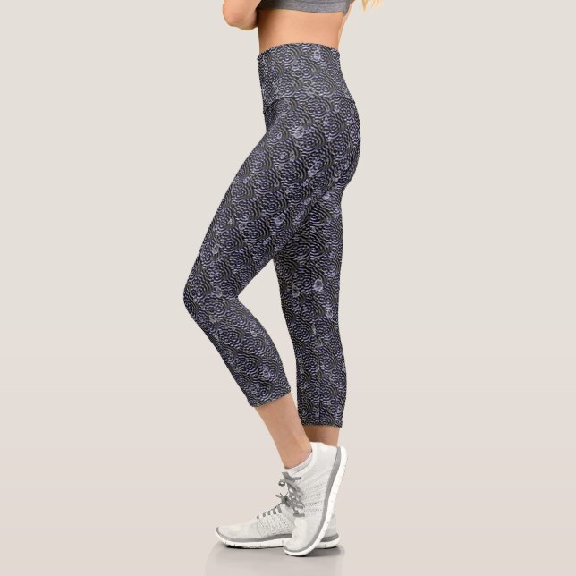 Leggings Capri El agua cae en metalizado (Izquierda)