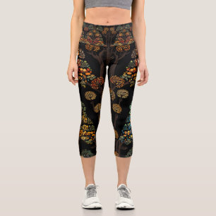 Leggings Capri El árbol de la vida Capri Leggings.