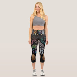 Leggings Capri El árbol de la vida Capri Leggings.