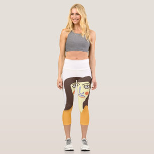 Leggings Capri el arte abstracto femenino