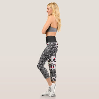 Leggings Capri El arte caleidoscópico del volumen dieciséis