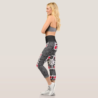Leggings Capri El arte caleidoscópico del volumen dieciséis dieci