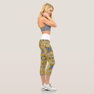 Leggings Capri El arte caleidoscopio del volumen 11