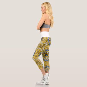 Leggings Capri El arte caleidoscopio del volumen once veintiuno