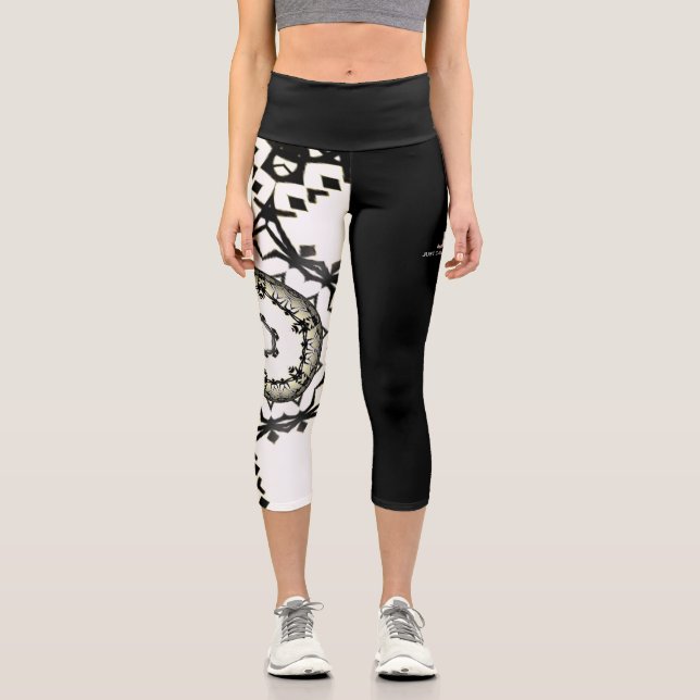 Leggings Capri El arte caleidoscopio del volumen uno ocho (Anverso)