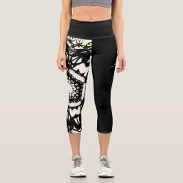Leggings Capri El arte caleidoscopio nueve del volumen uno
