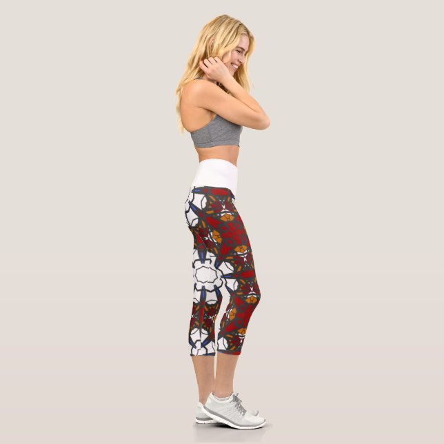 Leggings Capri El arte calidoscopio del volumen cuatro (Derecha)