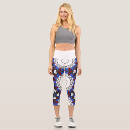 Leggings Capri El arte calidoscopio diez del volumen cuatro