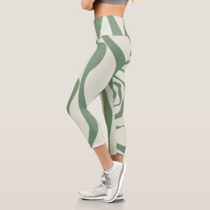 Leggings Capri El Bce y el Flujo 4 en Verde