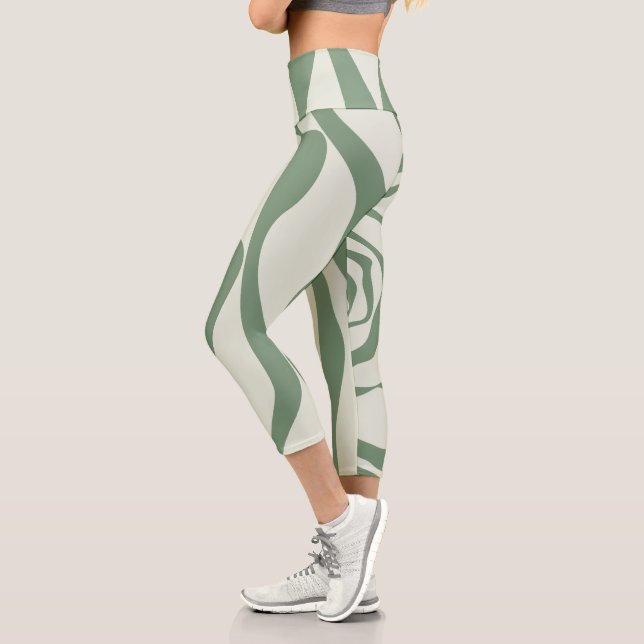 Leggings Capri El Bce y el Flujo 4 en Verde (Izquierda)