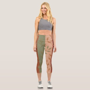 Leggings Capri El Boho Autumn Leaves Strike