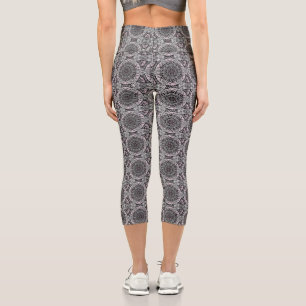 Leggings Capri El Jardín Fractal de Plata