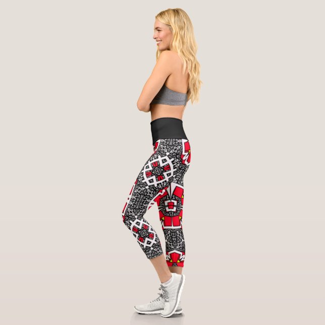 Leggings Capri El kaleidoscopio cinco del volumen dieciséis (Izquierda)