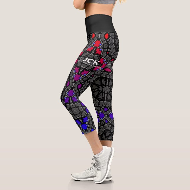 Leggings Capri El kaleidoscopio del volumen trece diecisiete (Izquierda)