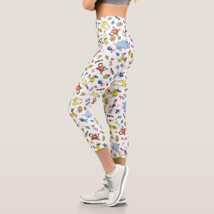 Leggings Capri El mundo de patrón de Dr. Seuss