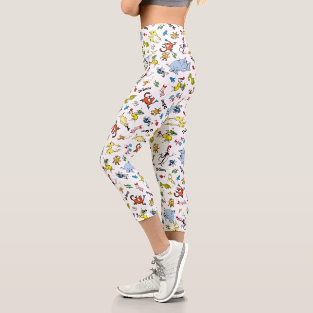 Leggings Capri El mundo de patrón de Dr. Seuss (Izquierda)
