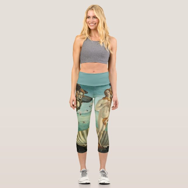Leggings Capri El nacimiento de Venus por Sandro Botticelli (Anverso)