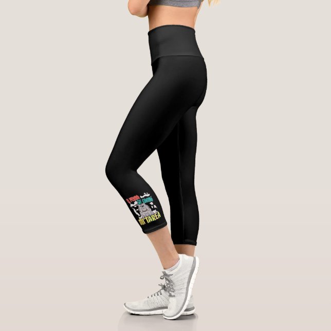 Leggings Capri El perro español se comió mi tarea (Izquierda)