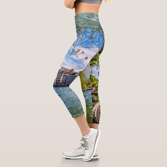 Leggings Capri El río Limmat, Zúrich (Izquierda)
