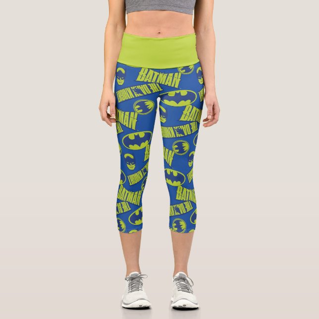Leggings Capri Electric Up Batman - The Dark Knight Pattern (Anverso)