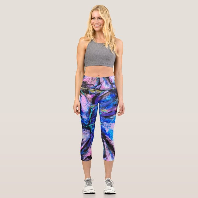 Leggings Capri Électrique (Anverso)