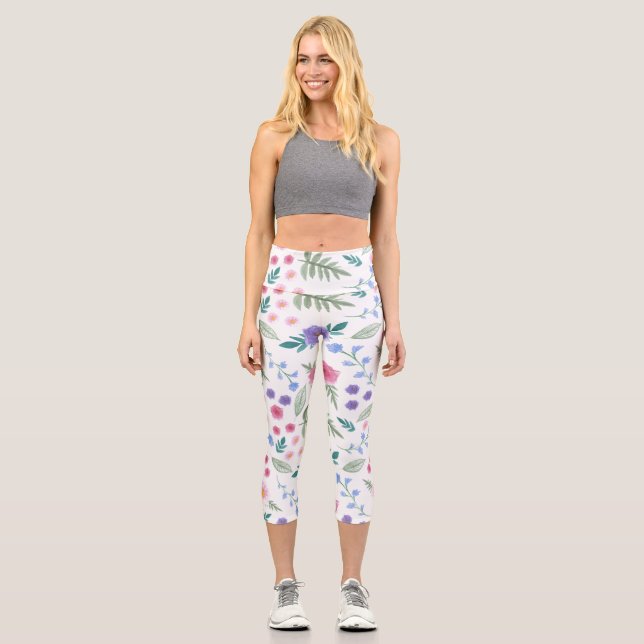 Leggings Capri Elegancia en flor: aceptar la belleza de la natura (Anverso)