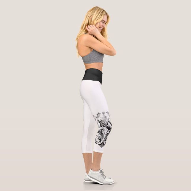 Leggings Capri Elegante Geo Yoga Capri Leggings! 🪐 ✨ (Derecha)