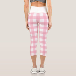 Leggings Capri Elegante hormigón blanco rosado