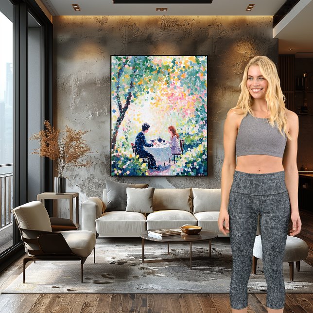 Leggings Capri Elegante patrón gris oscuro: Personalizar logotipo (Subido por el creador)