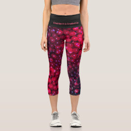 Leggings Capri Elegante | PERSONALIZABLE | CRANBERRIES