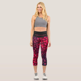 Leggings Capri Elegante | PERSONALIZABLE | CRANBERRIES
