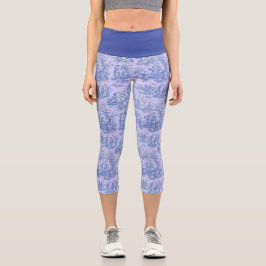 Leggings Capri Elegante toile de jouy