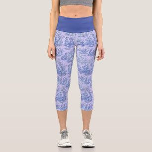 Leggings Capri Elegante toile de jouy