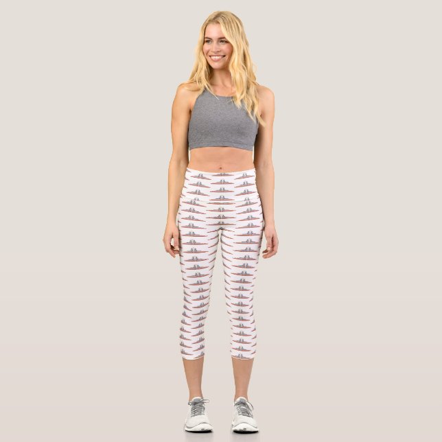Leggings Capri Elemento Art deco en oro rosa (Anverso)
