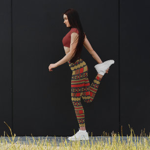 Leggings Capri Elementos aztecos