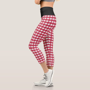 Leggings Capri ELIJA SU personalizado COLOR yoga capri Gingham