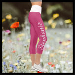 Leggings Capri ELIJA SUS personalizados DE COLOR de yoga para las<br><div class="desc">¡ELIJA SUS personalizados DE COLOR de yoga para capri leggings! Borde a borde impreso, con su nombre en un guión grande en blanco en una pierna! La muestra es rosa con una banda de cintura blanca, pero se puede elegir fácilmente el color personalizar. También es fácil cambiar o eliminar el...</div>