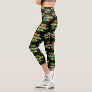 Leggings Capri Emancipación africana del girasol 1865