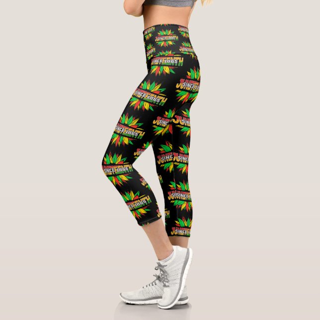 Leggings Capri Emancipación africana del girasol 1865 (Izquierda)