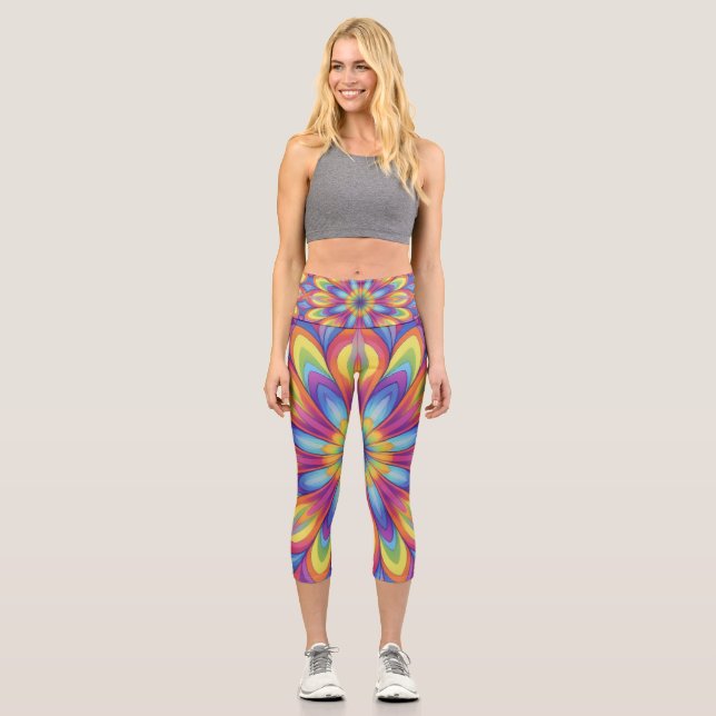 Leggings Capri En flor (Anverso)