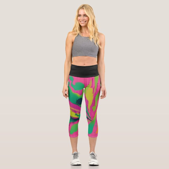 Leggings Capri Energía radiante (Anverso)