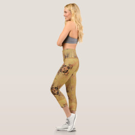 Leggings Capri Enredo dorada